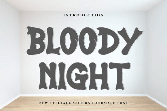 Bloody Night: A Groovy Display Font for Modern Web Design