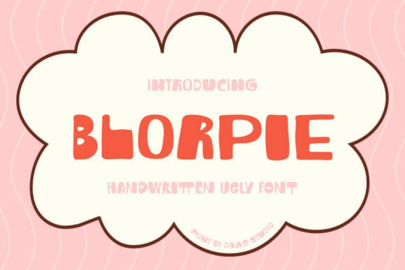 Blorpie: A Playful Display Font for Small Business Branding