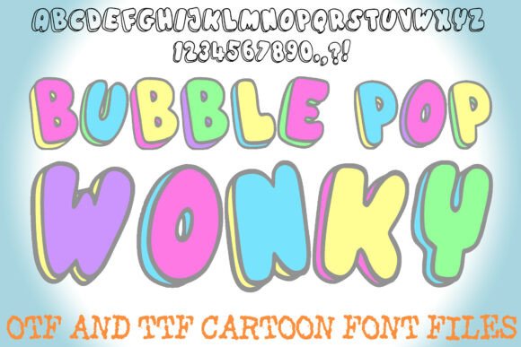Bubble Pop Wonky: A Playful Display Font for Creative Editors