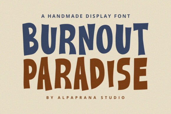 Burnout Paradise: A Bold Display Font for Makers
