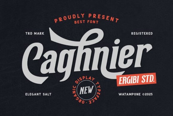 Caghnier: A Decorative Serif Typeface for Digital Elegance
