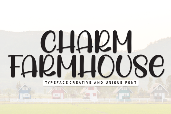 Charm Farmhouse: A Rustic Display Font for Cozy Branding