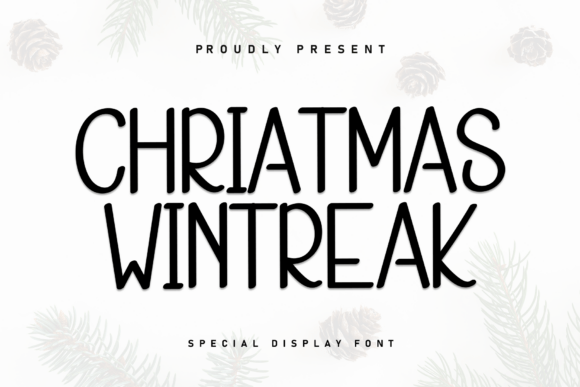 Chriatmas Wintreak: A Handwritten Display Font for Cozy Editorial Design