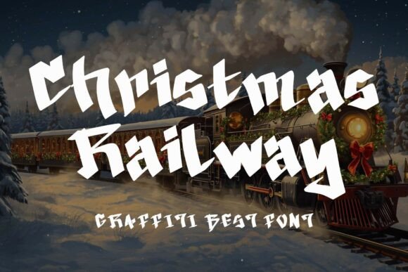 Christmas Railway: A Bold Display Font for Editorial Impact