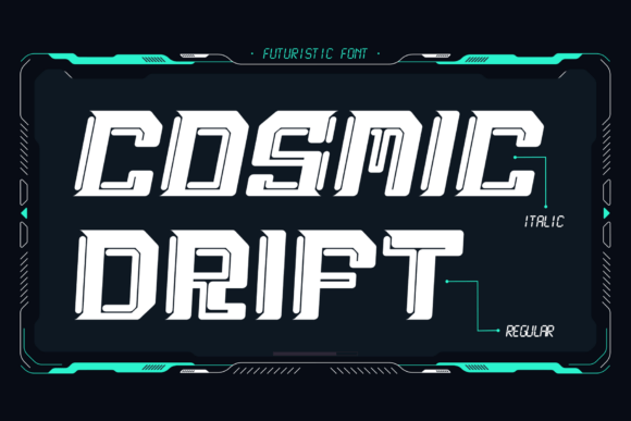 Cosmic Drift: A Futuristic Display Font for Modern Editors