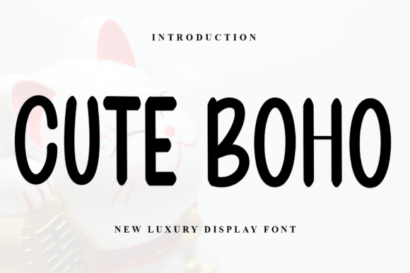 Cute Boho: A Playful Display Font for Makers