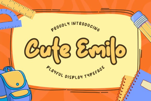 Cute Emilo: The Playful Display Font for Brand Growth