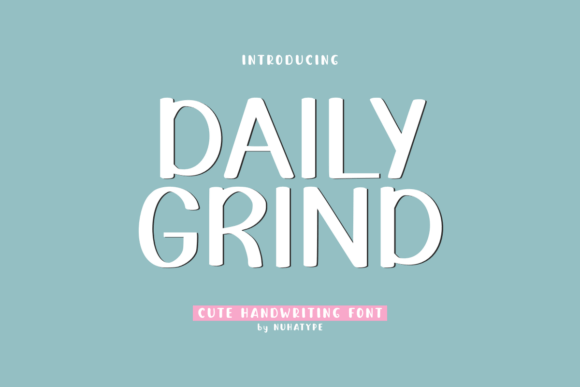 Daily Grind: A Chunky Display Font for Editorial Design