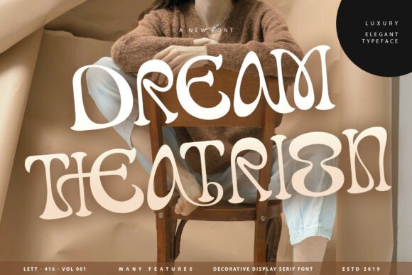 Designing Retro Luxury with Dream Theatrion Font