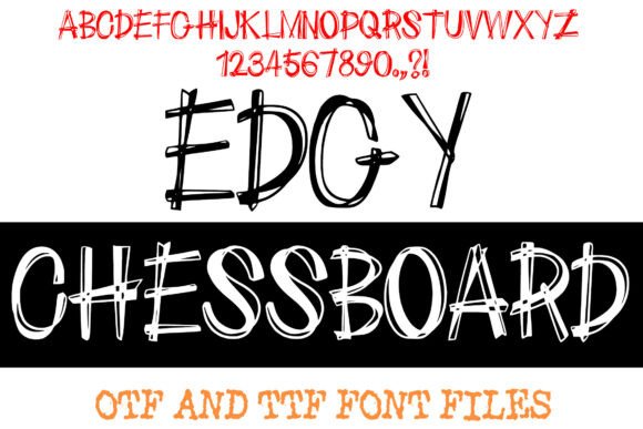 Edgy Chessboard Font for Bold Business Branding