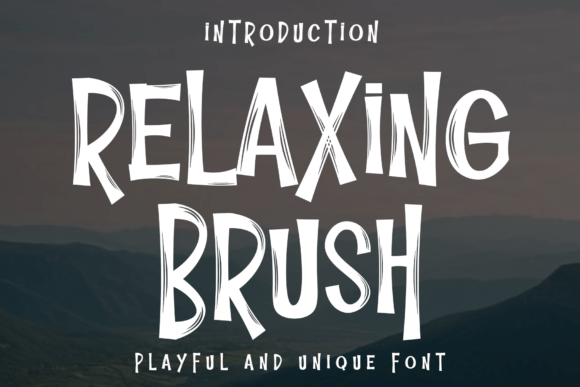 Elevate Your Brand Identity with the Relaxing Brush Typeface
