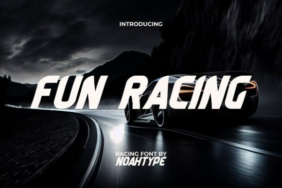 Fun Racing: The Ultimate Display Font for Speed