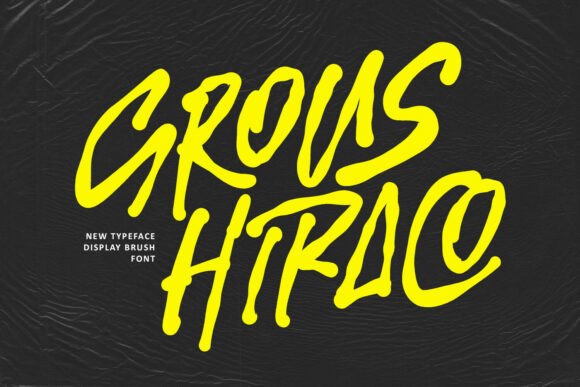 Grous Hiraco Font Review for Bold Maker Branding