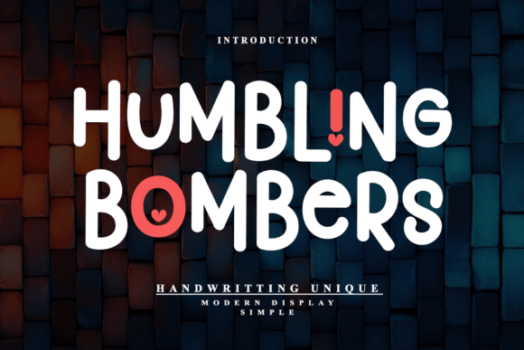 Humbling Bombers: A Timeless Display Font for Bold Branding