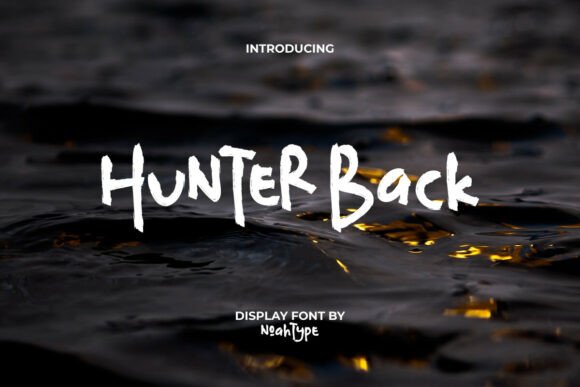 Hunter Back Font: The Perfect Textured Typeface for Crafters