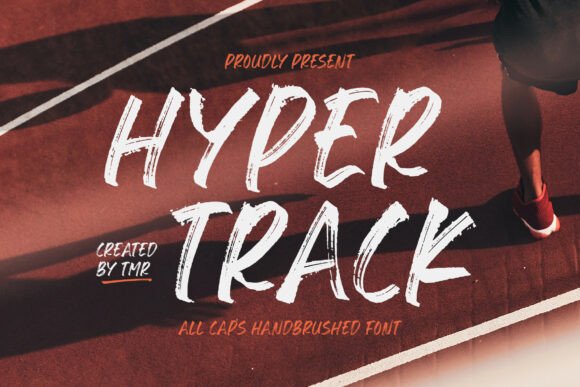 Hyper Track: A Bold Display Font for Dynamic Branding