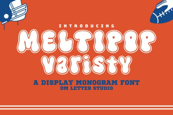 Meltipop Varsity Font for Bold Handmade Branding