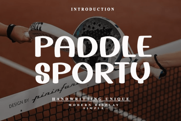 Paddle Sporty: A Bold Handcrafted Display Font for Makers