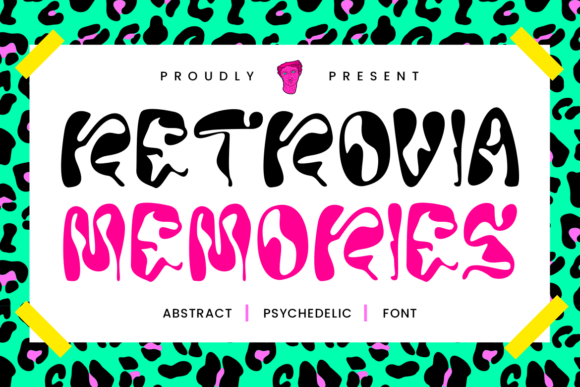 Retrovia Memories: A Psychedelic Display Font for Web Design