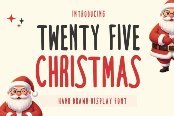 Twenty Five Christmas: A Festive Display Font for Makers
