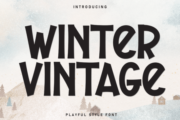 Winter Vintage: A Playful Display Font for Editors