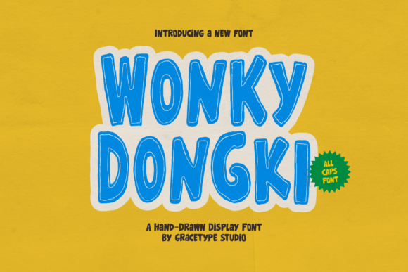 Wonky Dongki: A Quirky Display Font for Web Headers